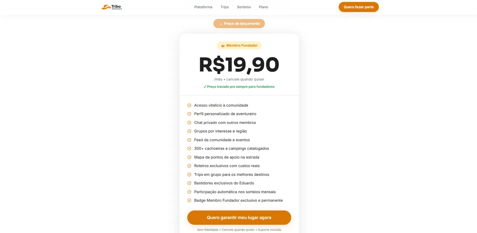 Plano · Membro Fundador