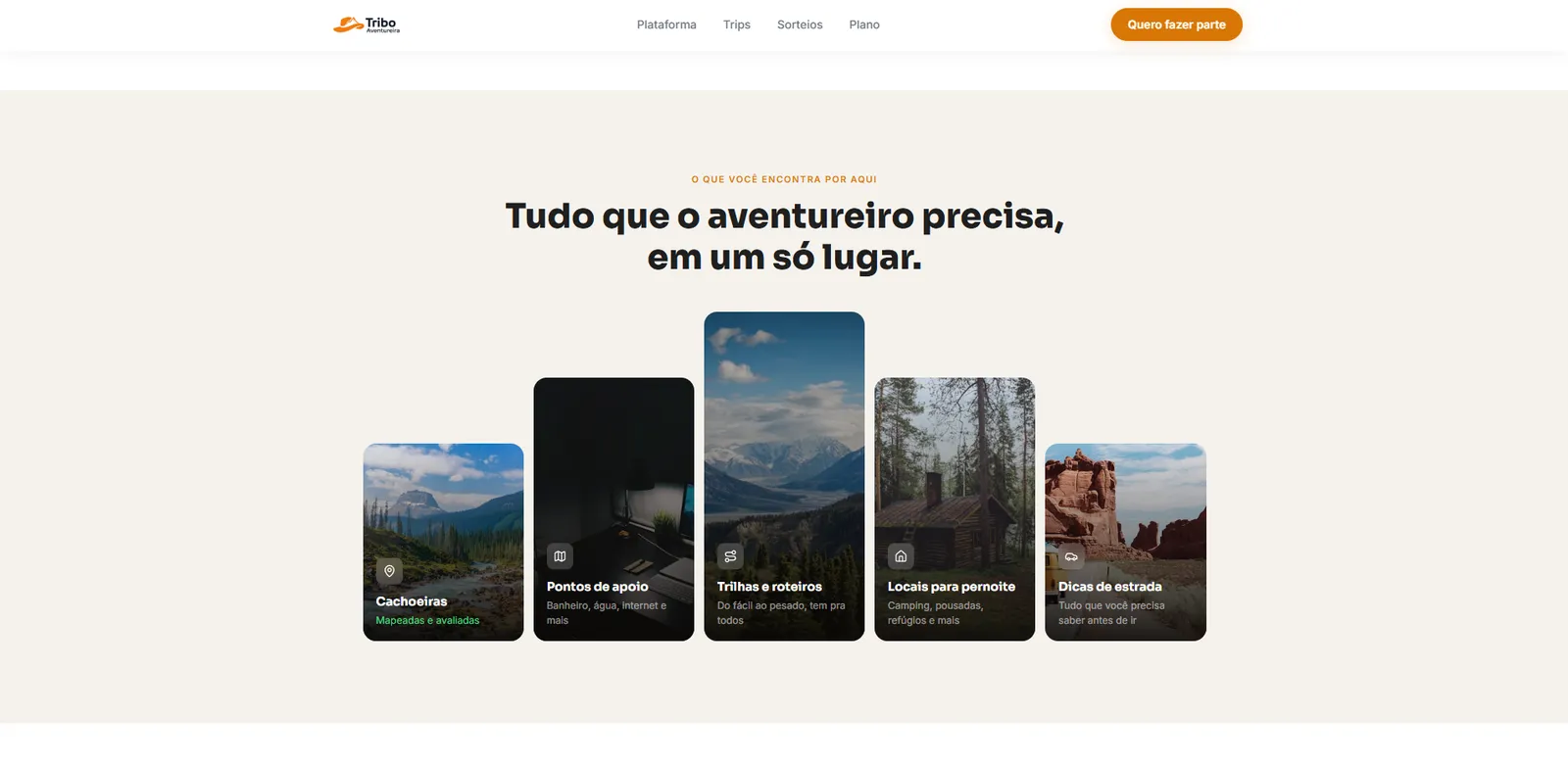 Plataforma · O que você encontra