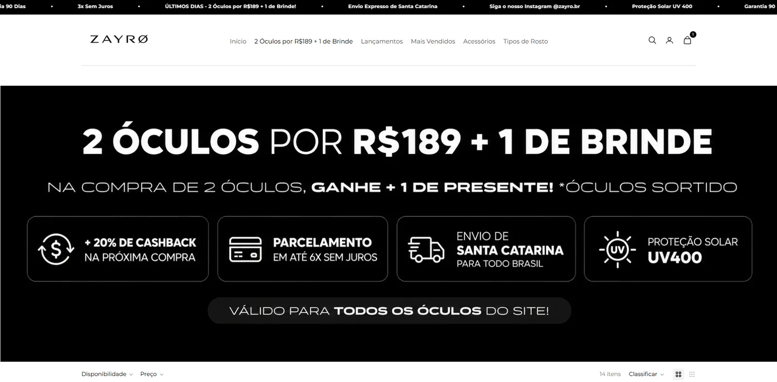 Página de Oferta